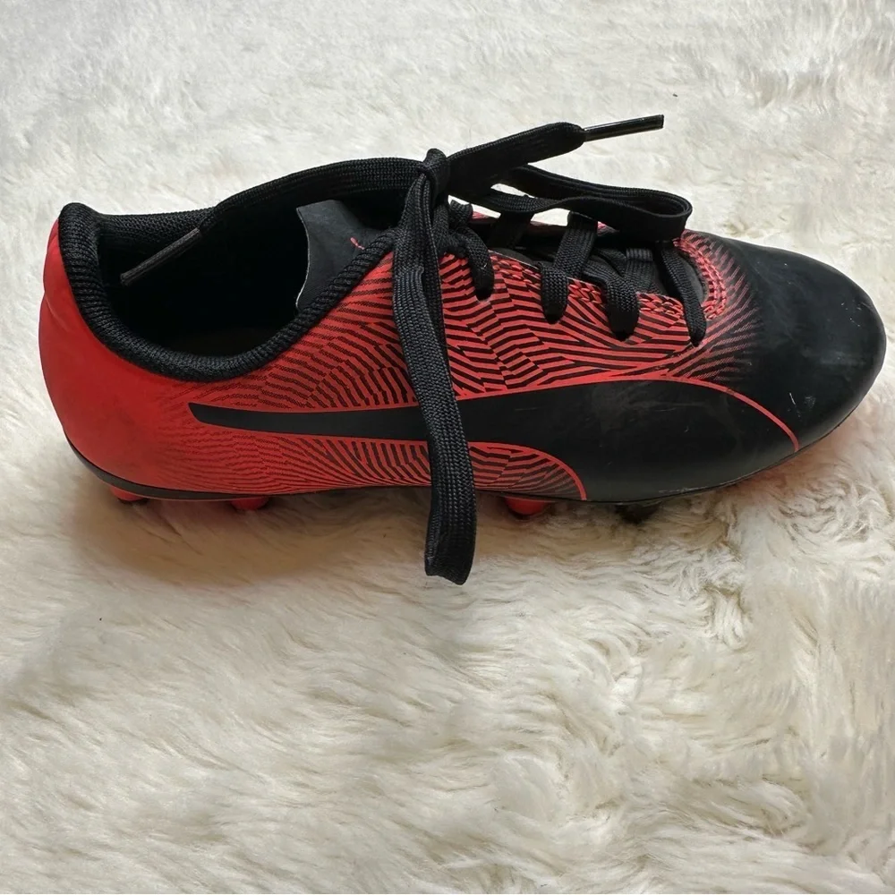 Puma Spirit II Cleats Red & Black Size 1 - Picture 5 of 16